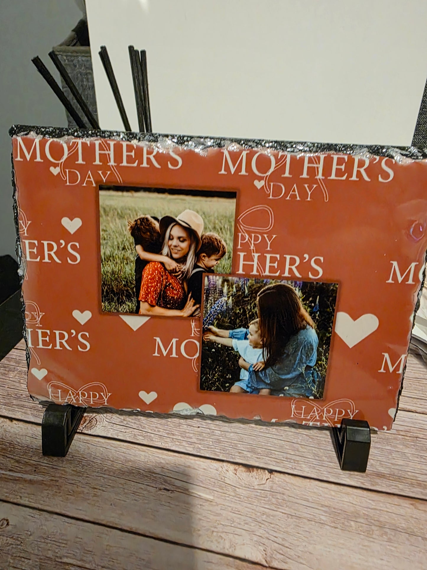 Personalised Mother’s Day Photo Slate Gift for Mum 15x20