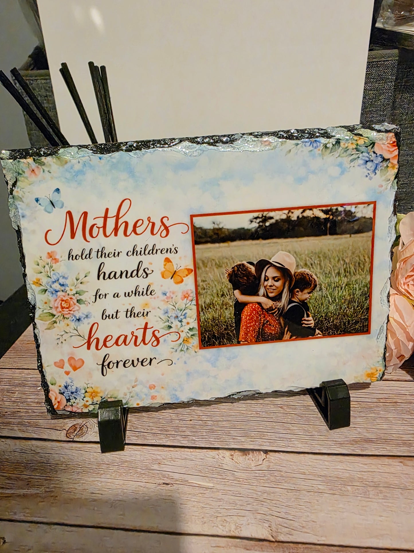 Personalised Mother’s Day Photo Slate Gift for Mum 15x20