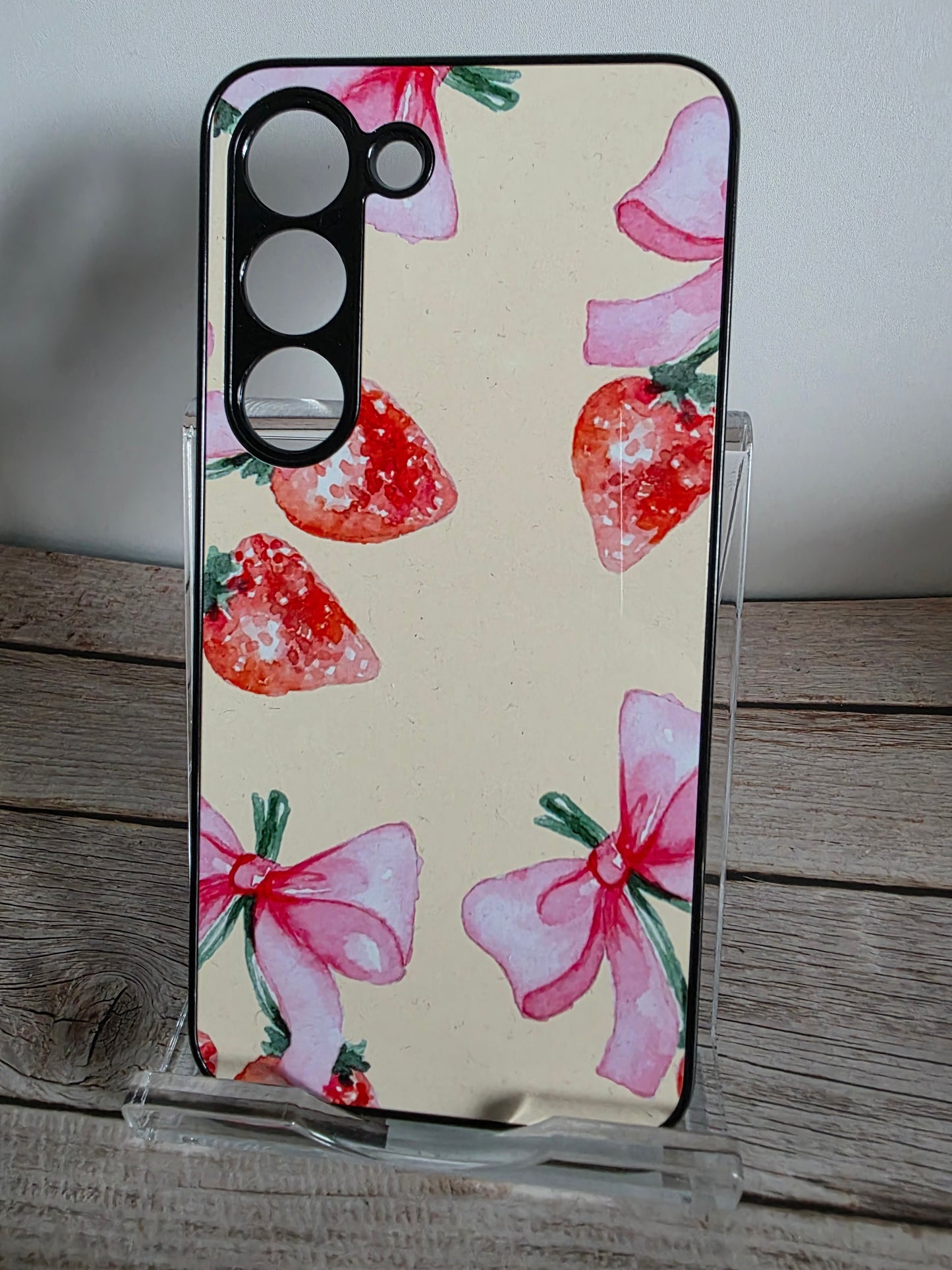 Strawberry & Bow Phone Case