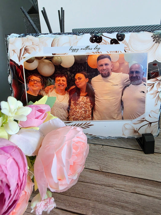 Personalised Mother’s Day Photo Slate Gift for Mum 15x20