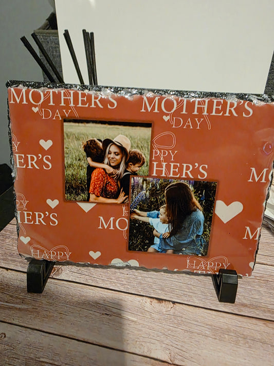 Personalised Mother’s Day Photo Slate Gift for Mum 15x20