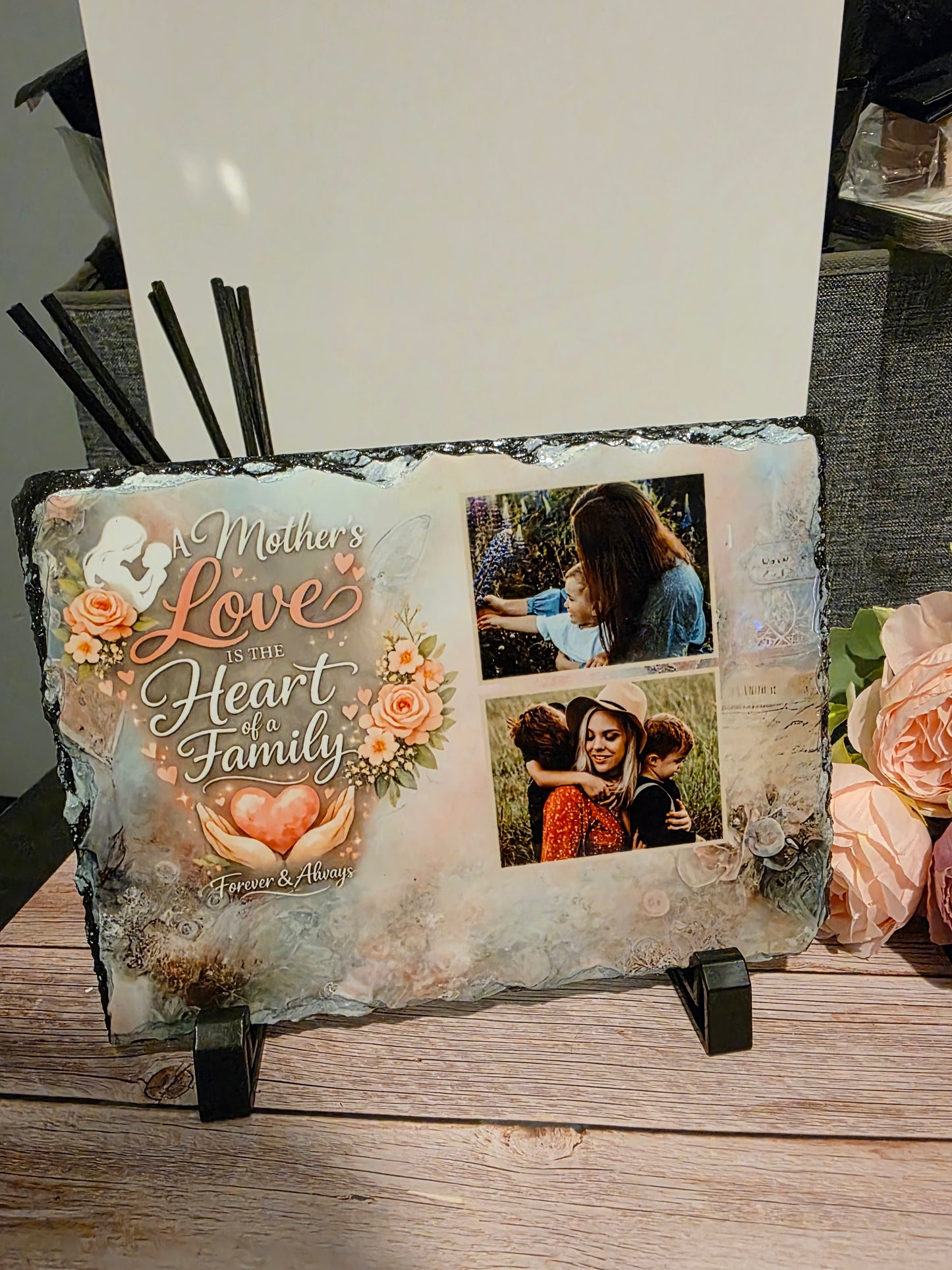 Personalised Mother’s Day Photo Slate Gift for Mum 15x20