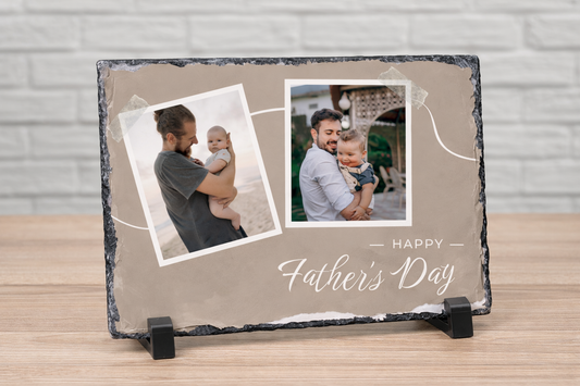 Happy Fathers Day 15x20cm Photo Slate