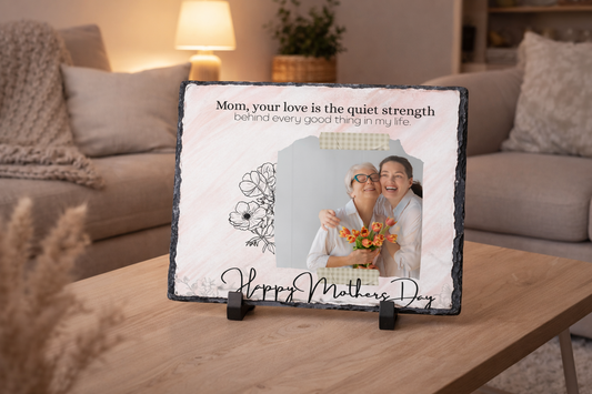 Personalised Mother’s Day Photo Slate Gift for Mum 15x20