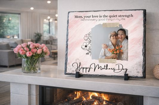 Personalised Mother’s Day Photo Slate Gift for Mum 15x20
