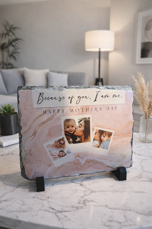 Personalised Mother’s Day Photo Slate Gift for Mum 15x20