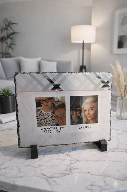 Personalised Mother’s Day Photo Slate Gift for Mum 15x20